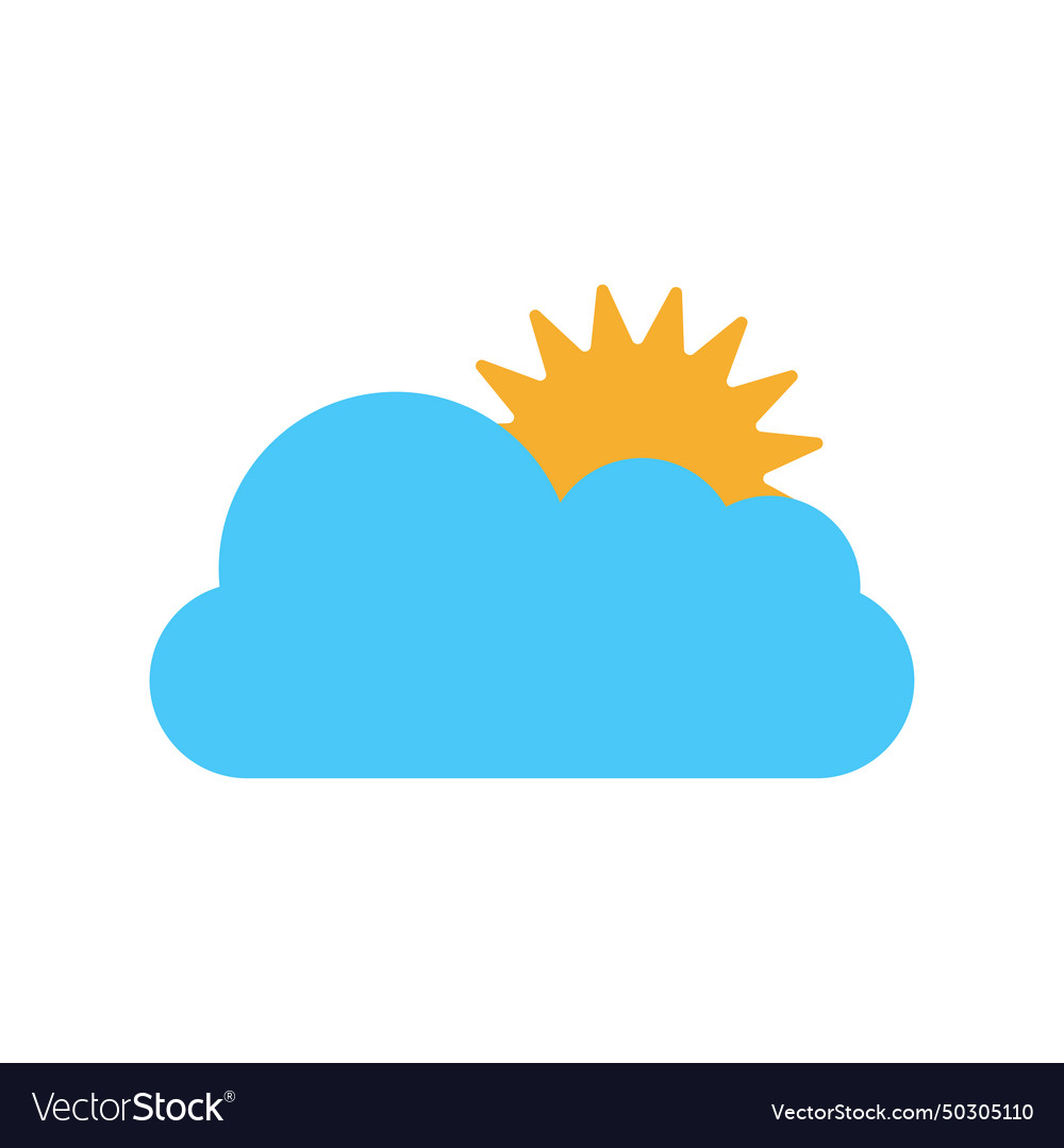 Weather icon design template isolated