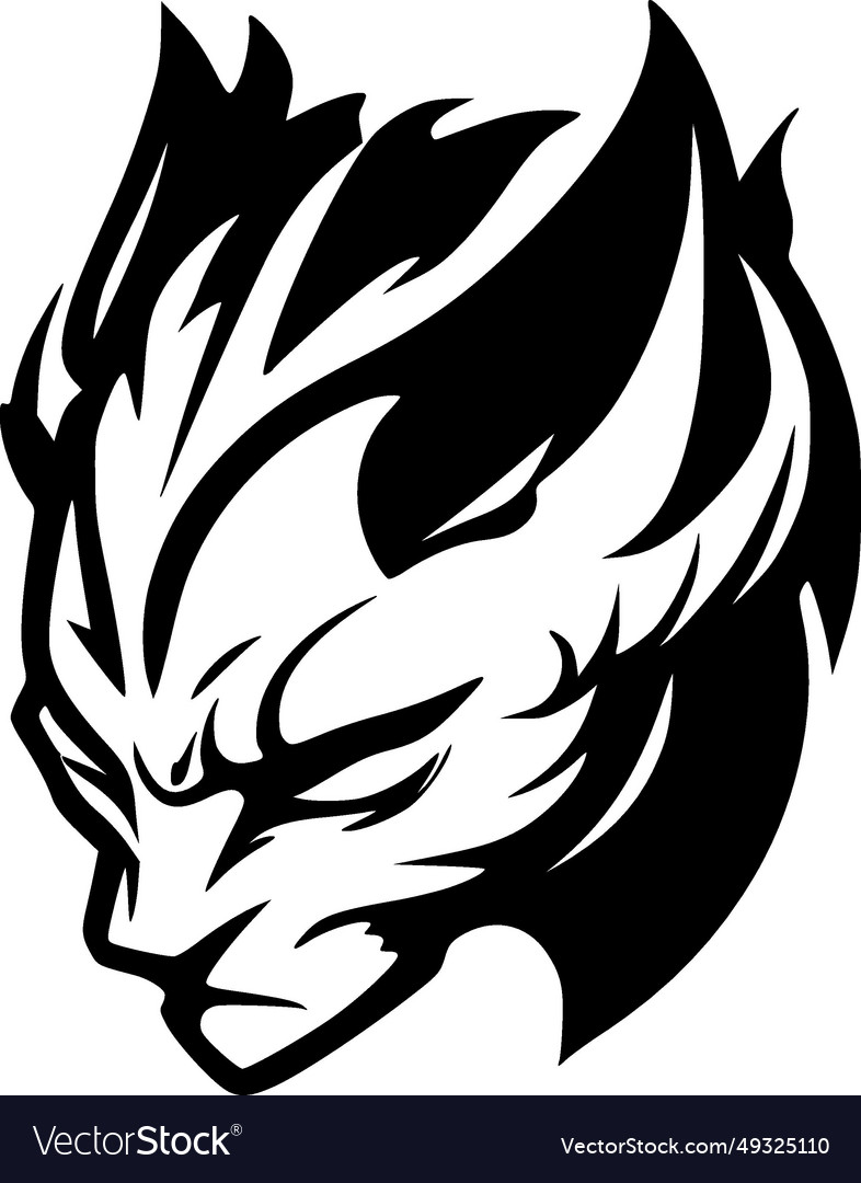 Wildcat - minimalist and simple silhouette Vector Image