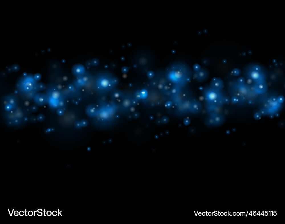 Blue magic lights Royalty Free Vector Image - VectorStock
