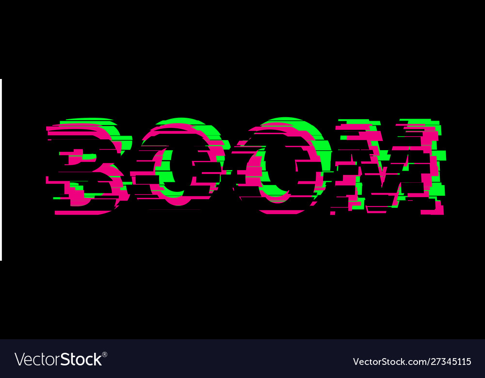 Premium Vector  Editable vector distorted glitch text effect with