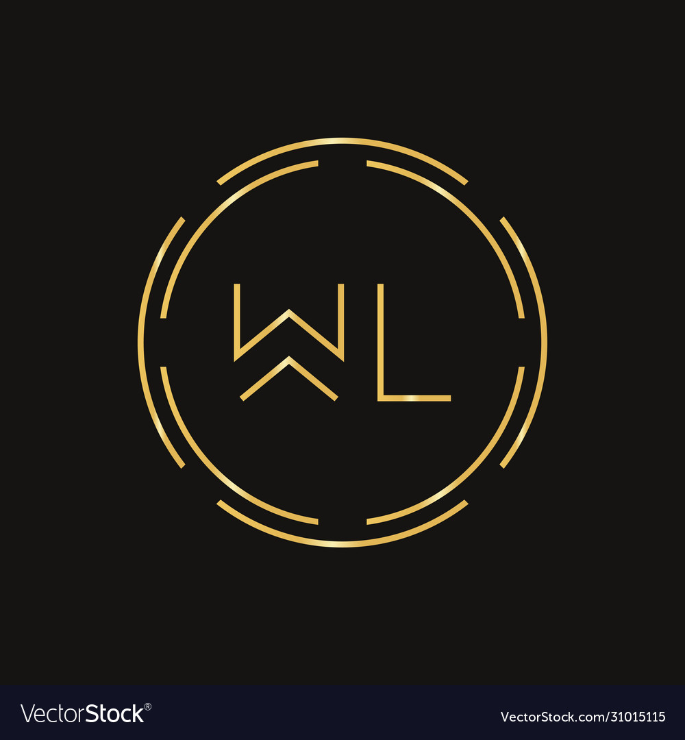 Creative letter wl logo typography