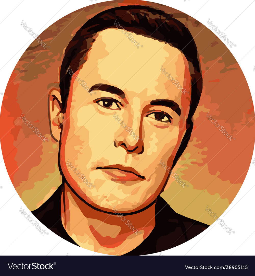 Elon musk Royalty Free Vector Image - VectorStock