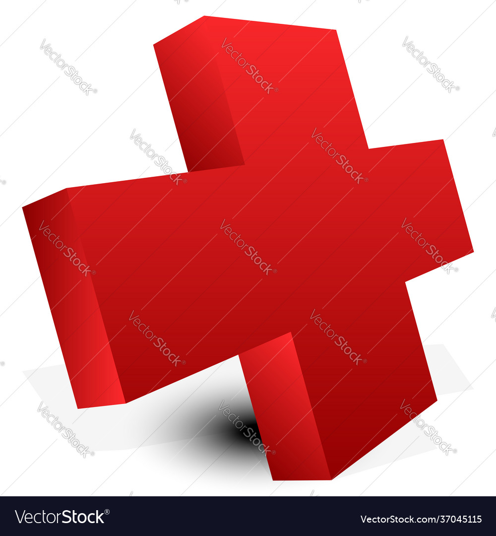 Plus cross sign mathematics math concepts add vector image Plus cross sign mathematics math concepts add