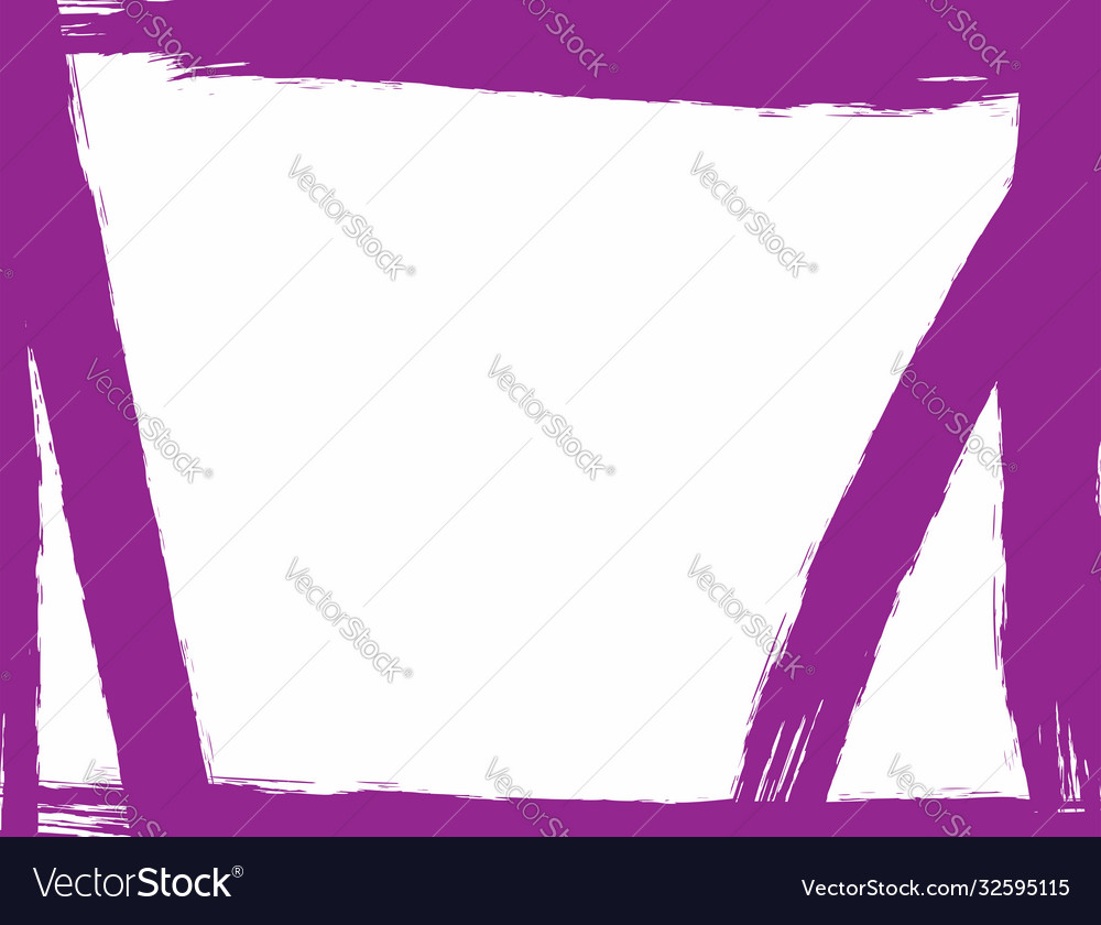 Rectangular background with grunge frame brush