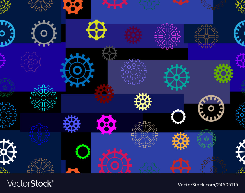 Seamless pattern abstract technology background vector image Seamless pattern abstract technology background