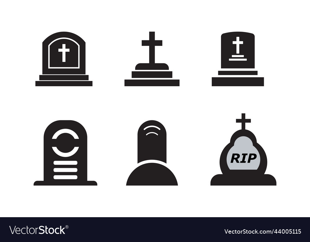 Tomb icon template Royalty Free Vector Image - VectorStock