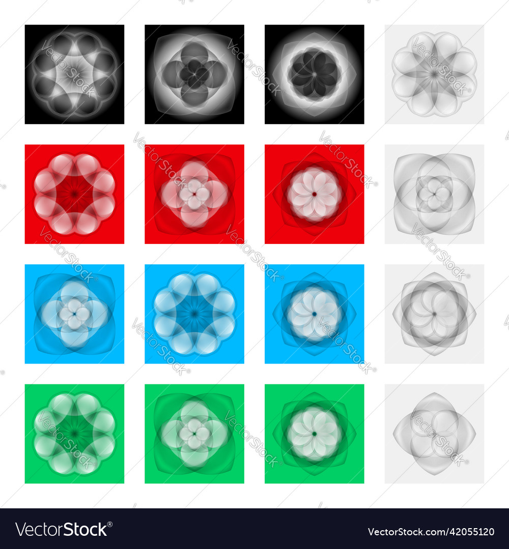 Abstract objects vector image Abstract objects