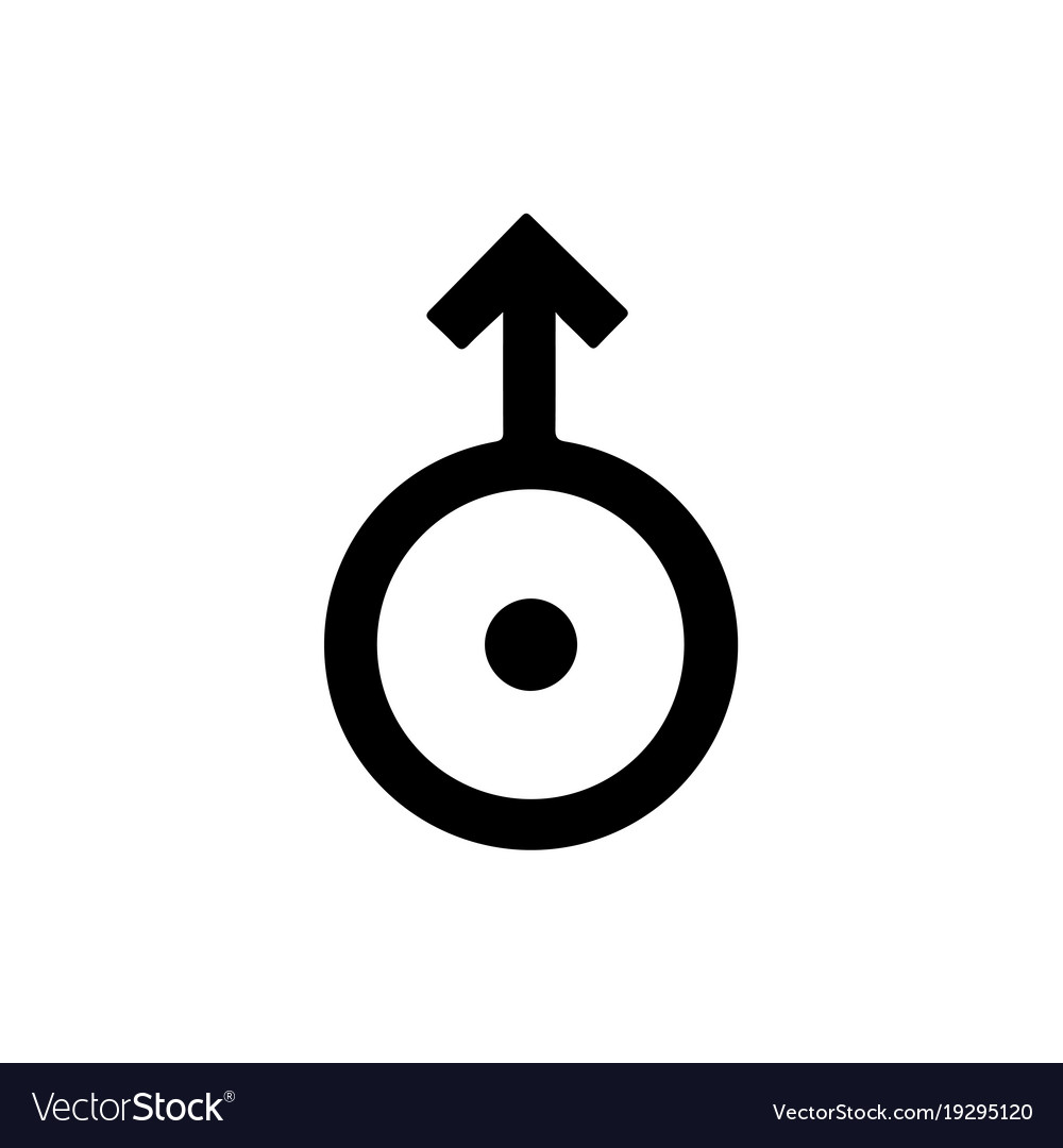 Astronomical symbol uranus Royalty Free Vector Image