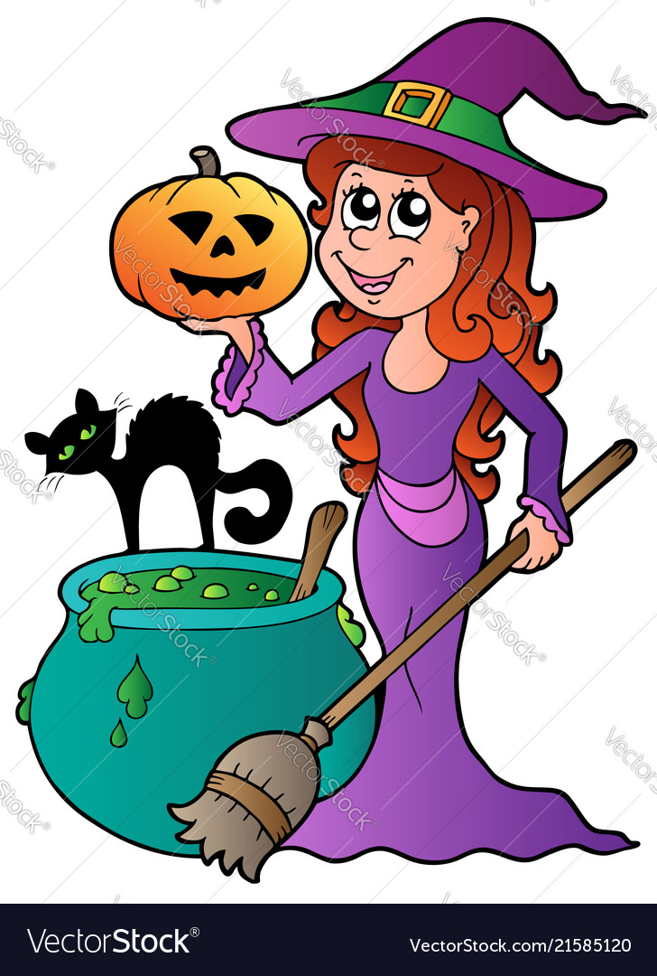 witch cartoon halloween