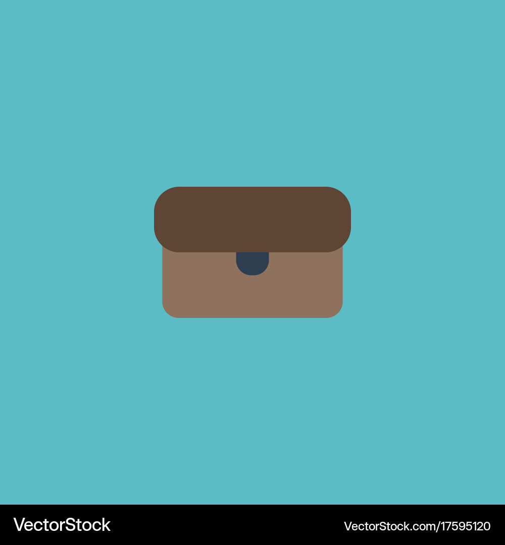 Flat icon briefcase element Royalty Free Vector Image