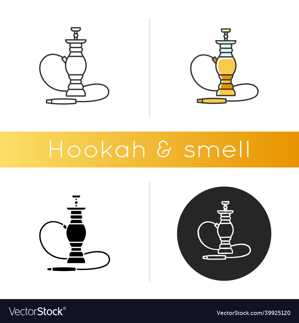 Hookah icon sheesha house hooka and shisha menu