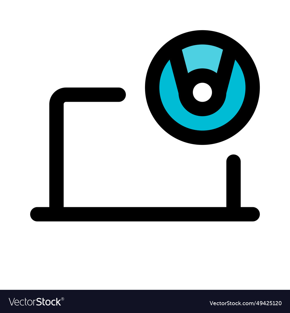 Integrated camera in laptop for calls Royalty Free Vector