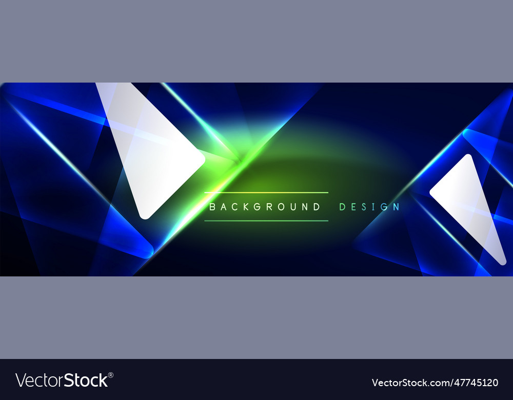 Neon lights hacking geometric background virtual Vector Image