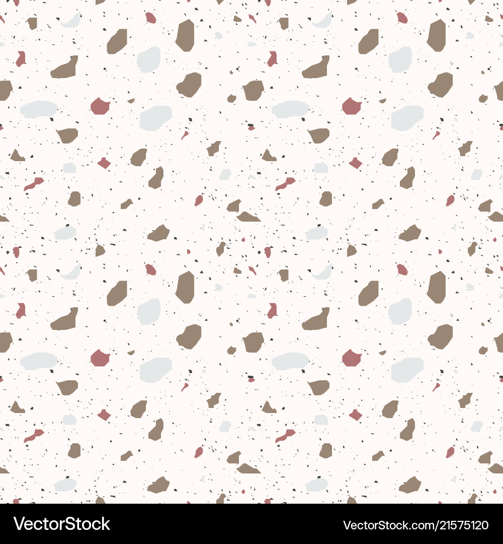 Terrazzo seamless pattern Royalty Free Vector Image