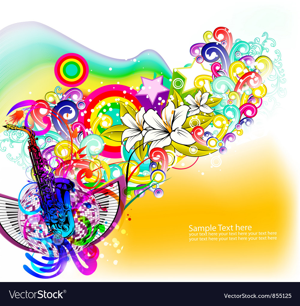 Abstract background with discoball Royalty Free Vector Image