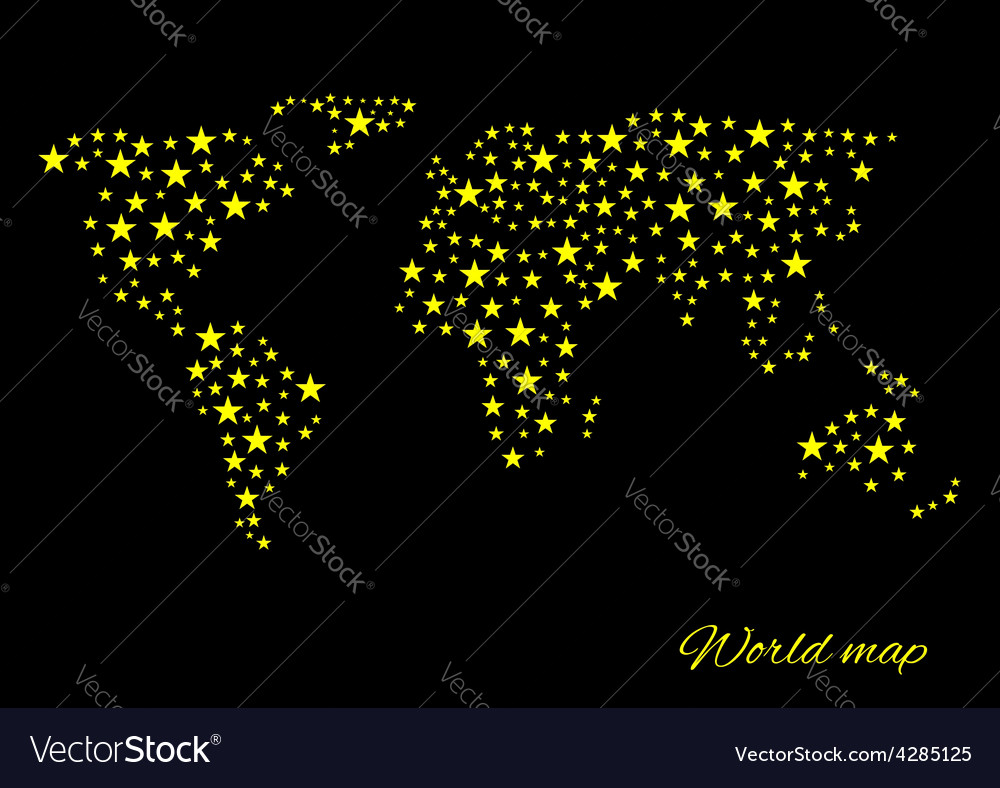 Abstract world map
