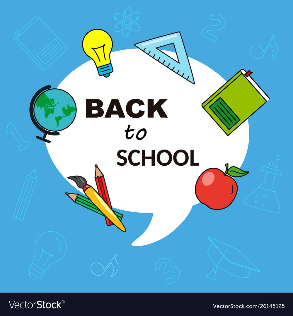 Back to school Royalty Free Vector Image - VectorStock