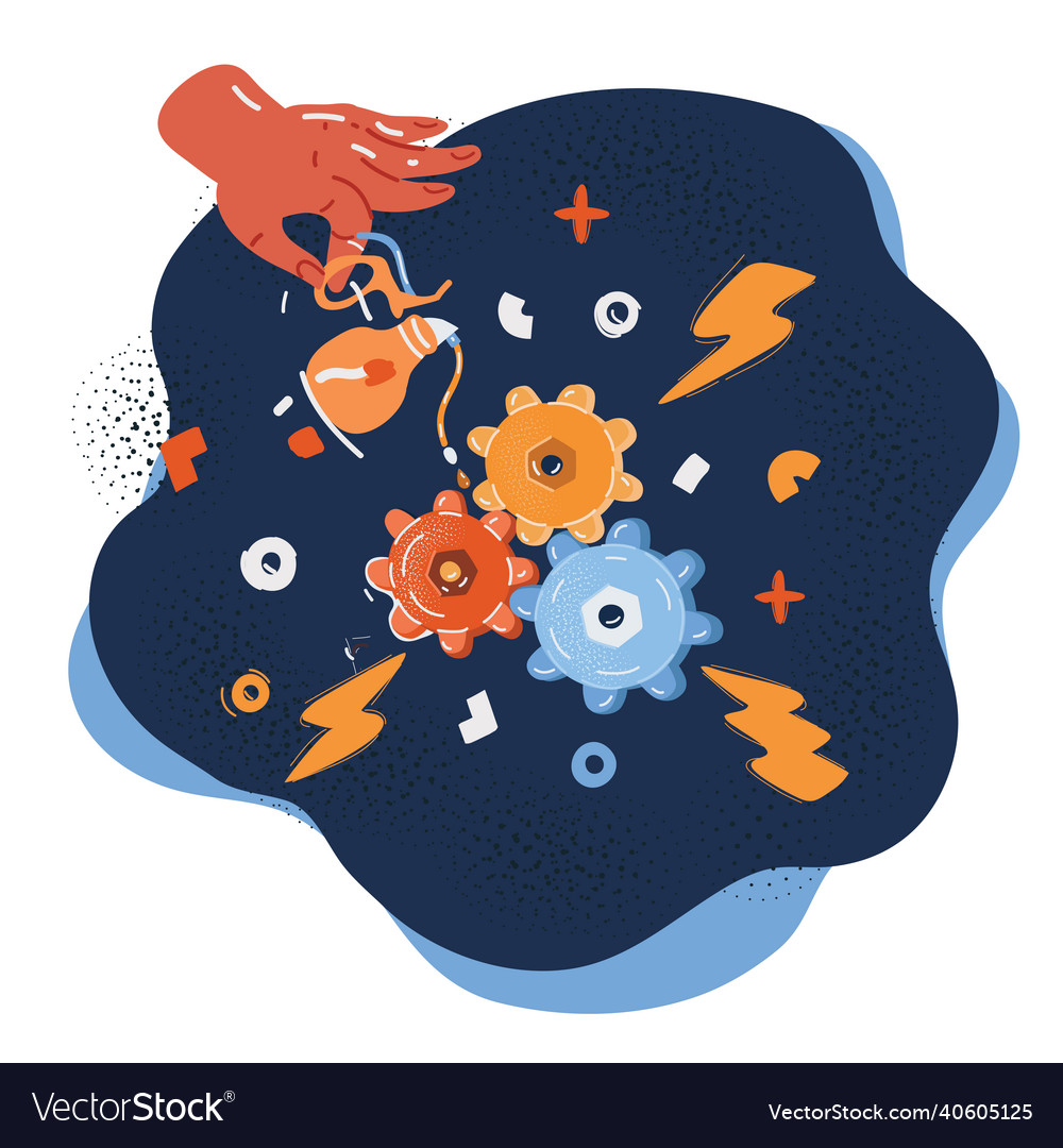 Cartoon of gearbox icon Royalty Free Vector Image