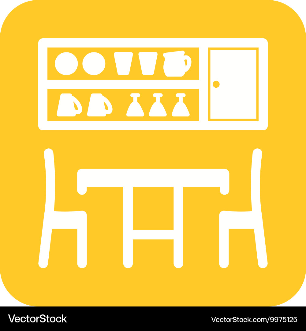 Dining room Royalty Free Vector Image - VectorStock