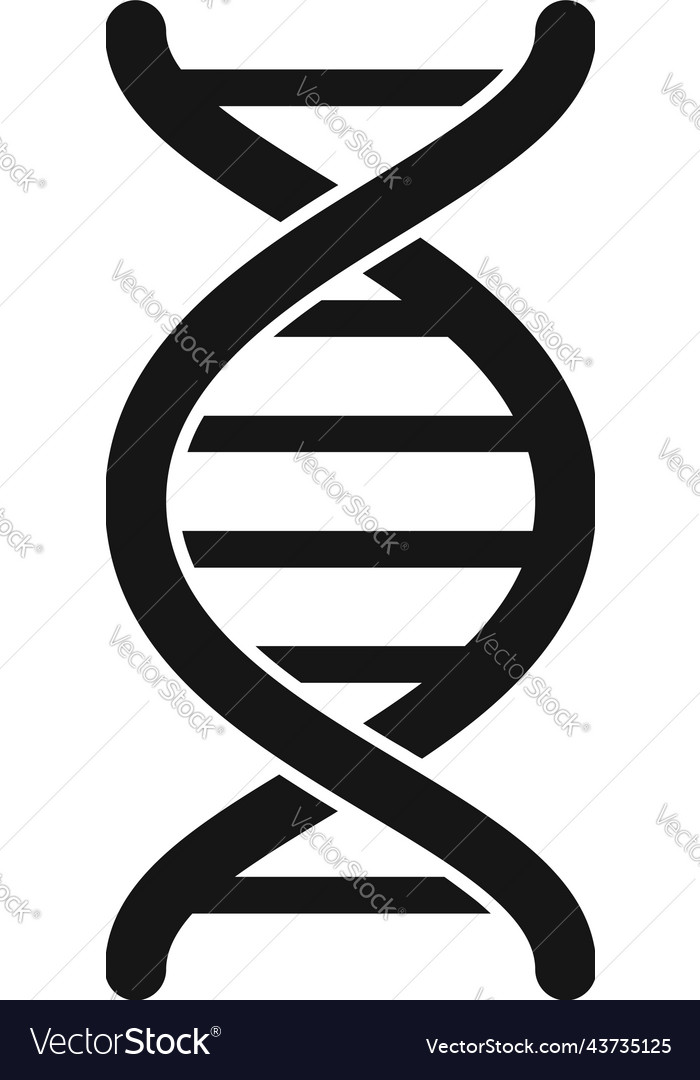 Dna research icon simple gmo food Royalty Free Vector Image