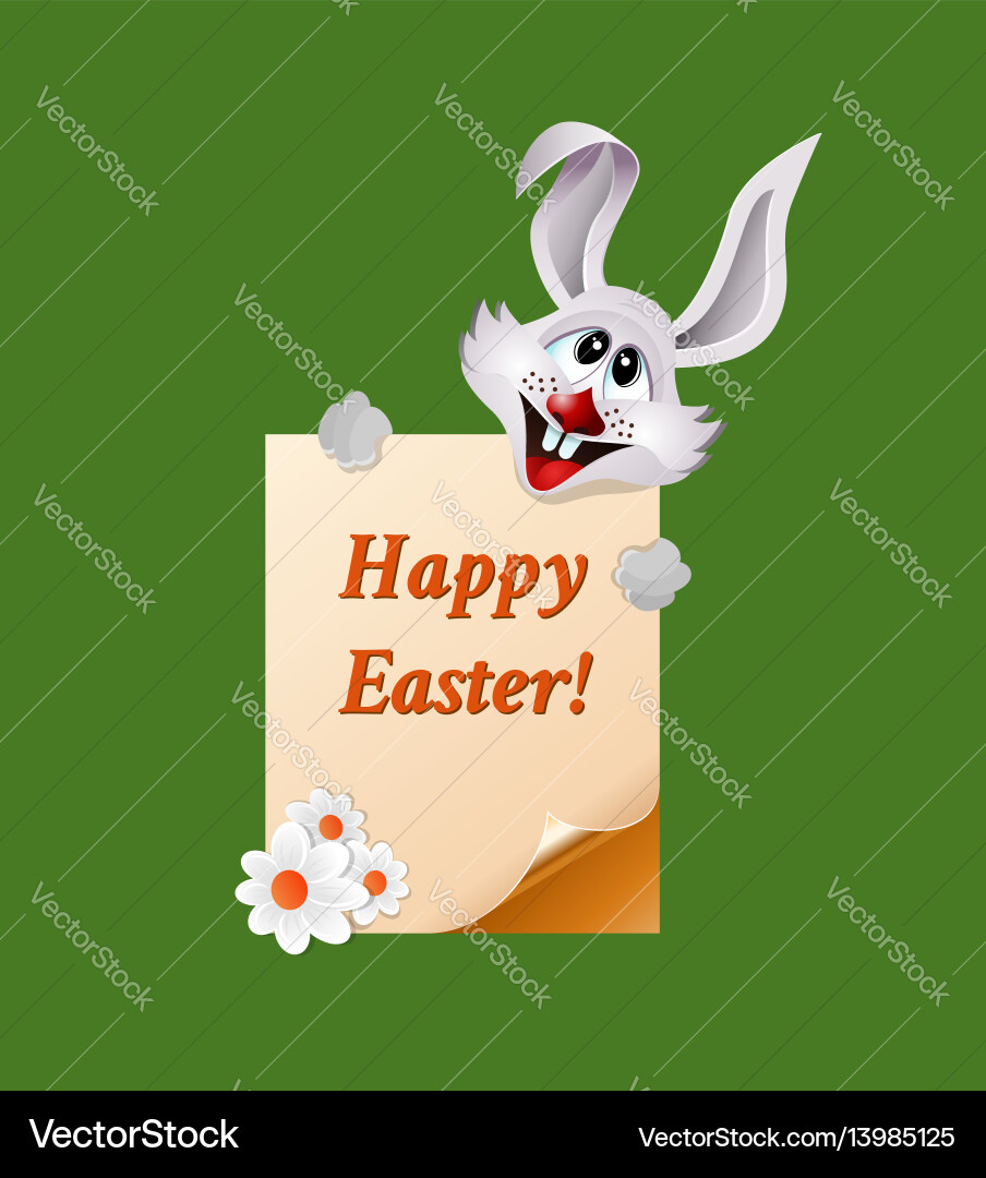 Easter bunny Royalty Free Vector Image - VectorStock