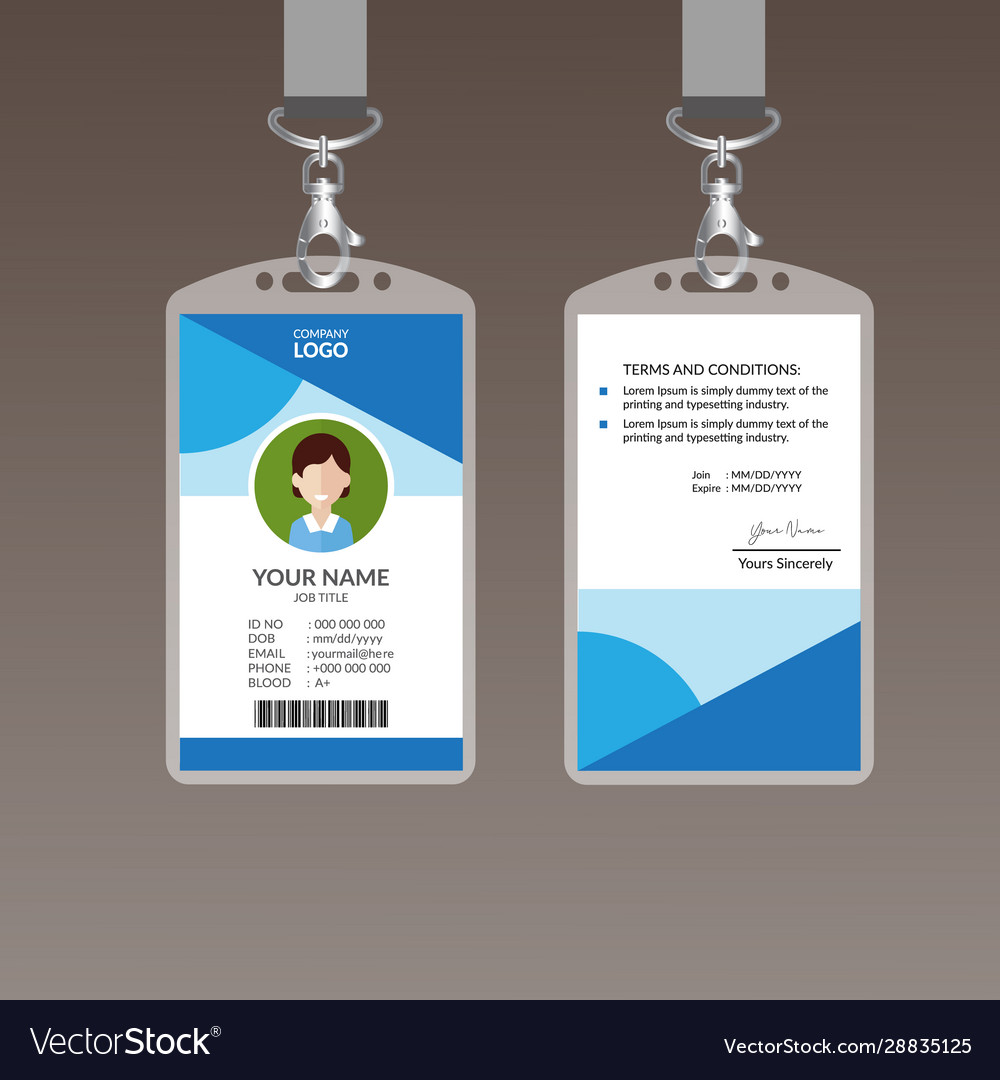 Elegant id card design template