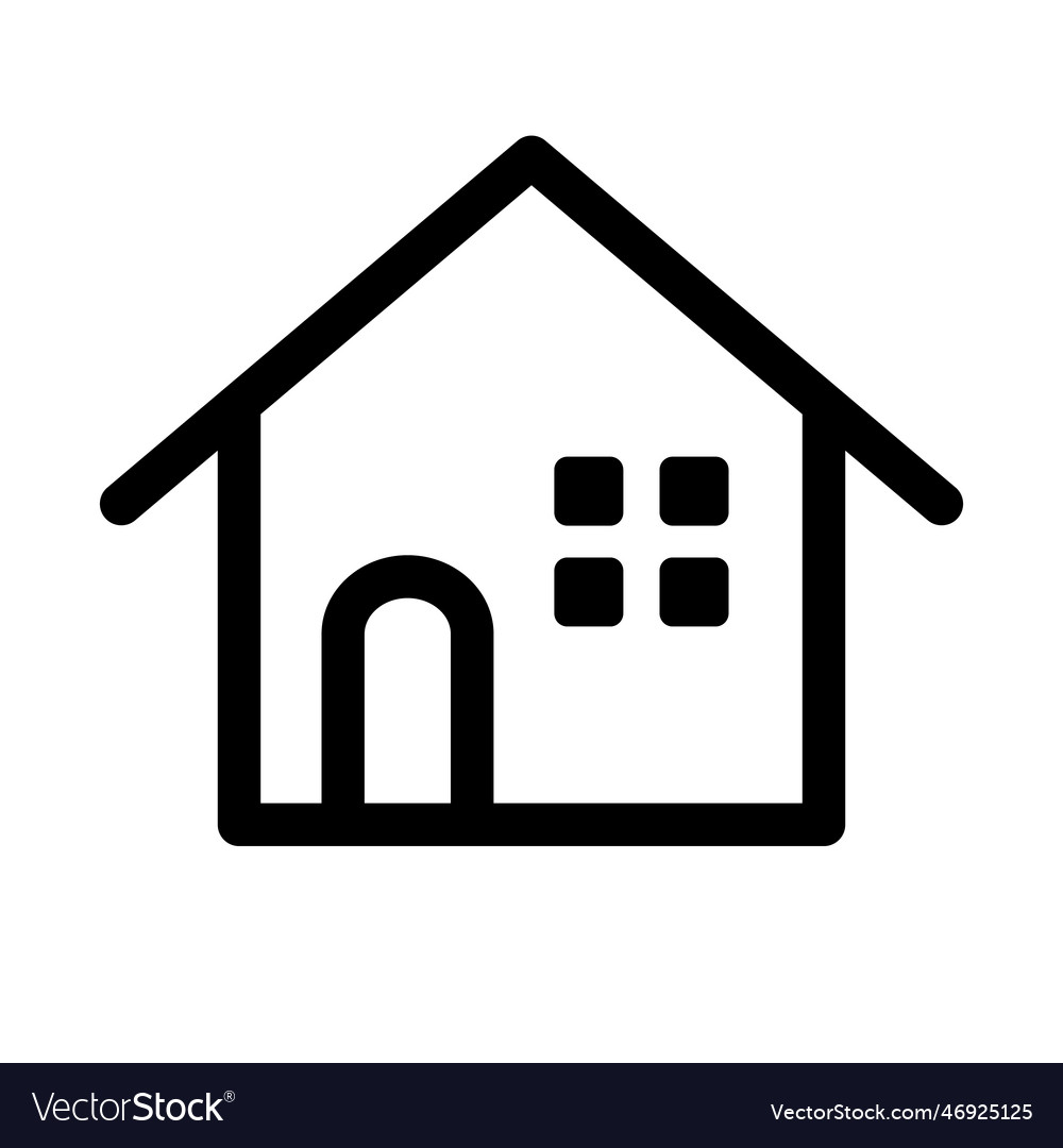 Housing icon or real estate ownership Royalty Free Vector