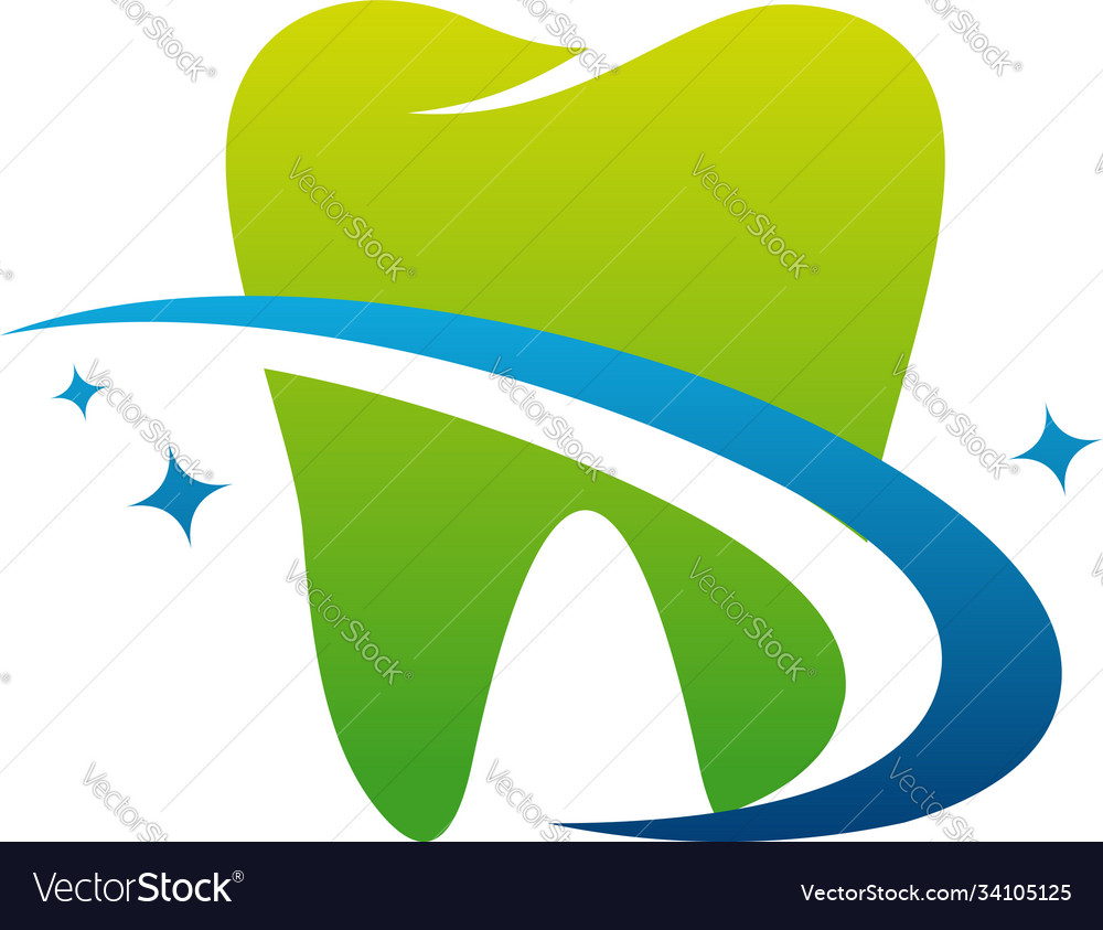 Modern dental logo designs concept dental care Vector Image