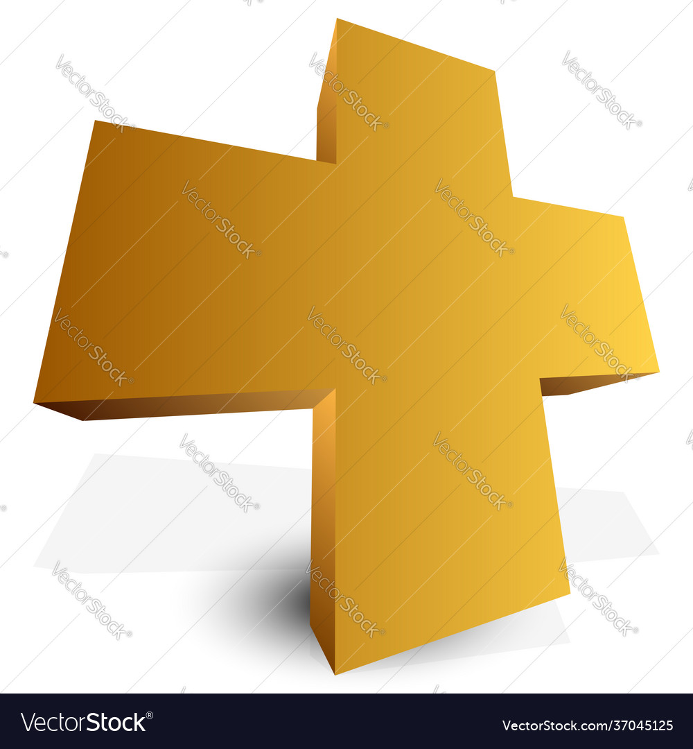 Plus cross sign mathematics math concepts add vector image Plus cross sign mathematics math concepts add