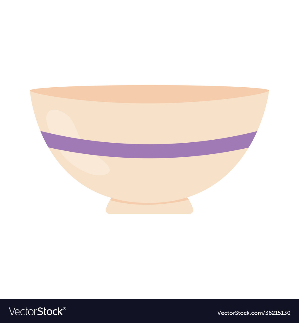 Bowl icon image flat style Royalty Free Vector Image