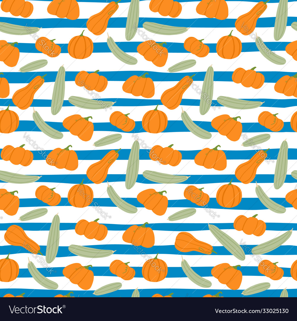 Contrast doodle seamless pattern with orange