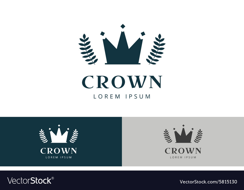 Crown abstract logo template
