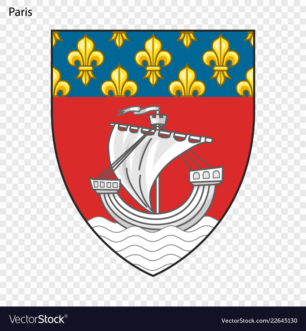 Emblem Of Paris Royalty Free Vector Image Vectorstock