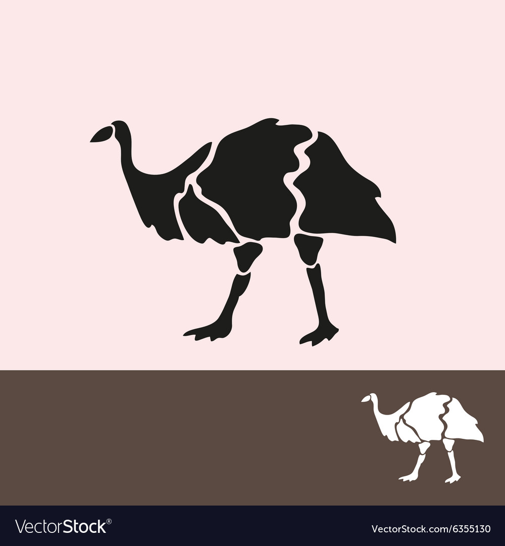 Emu symbol Royalty Free Vector Image - VectorStock