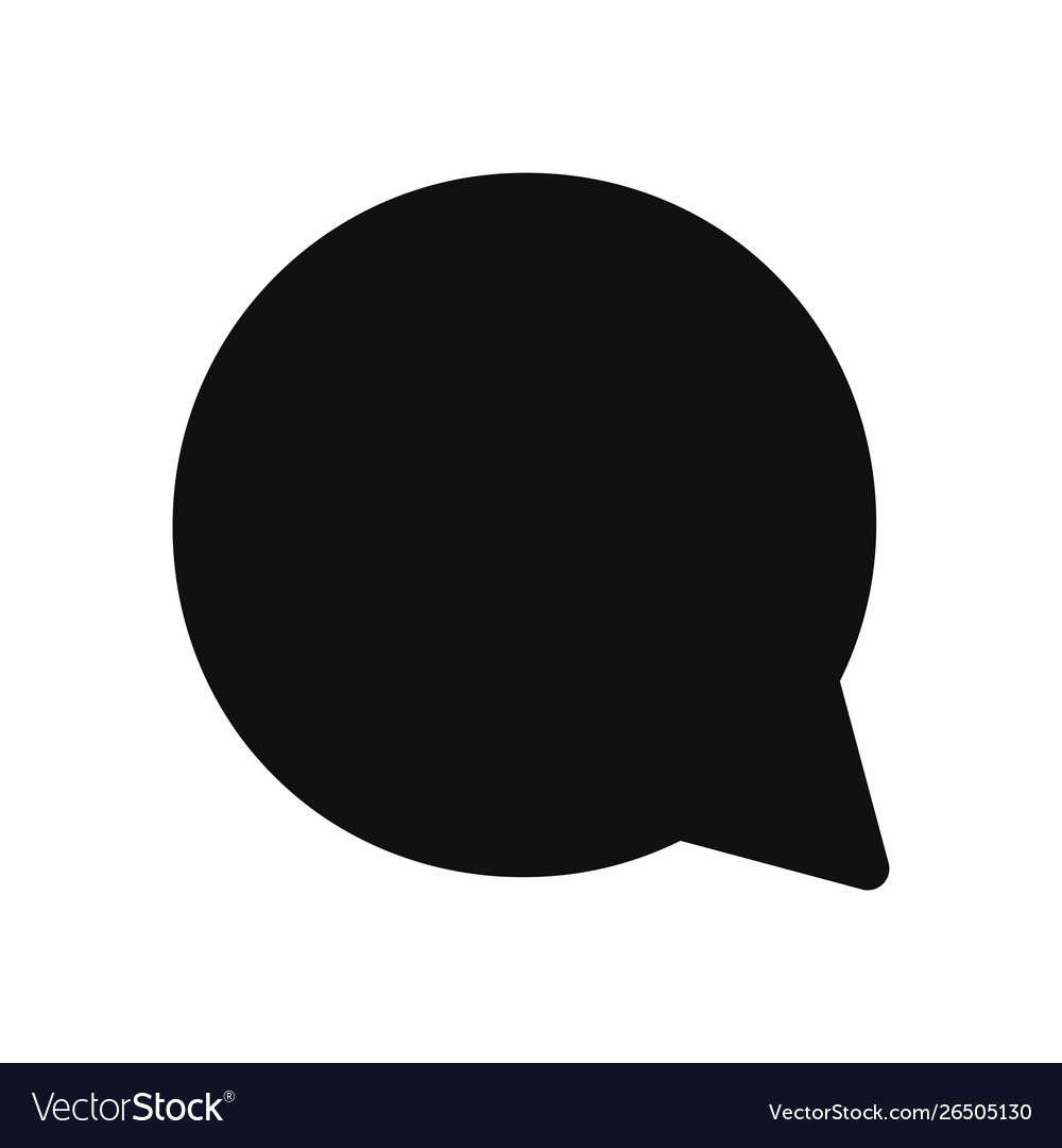 Speech bubble icon in modern design style for web vector image Speech bubble icon in modern design style for web