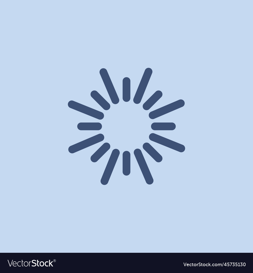 Sun shine abstract icon sunbrust radiant symbol Vector Image