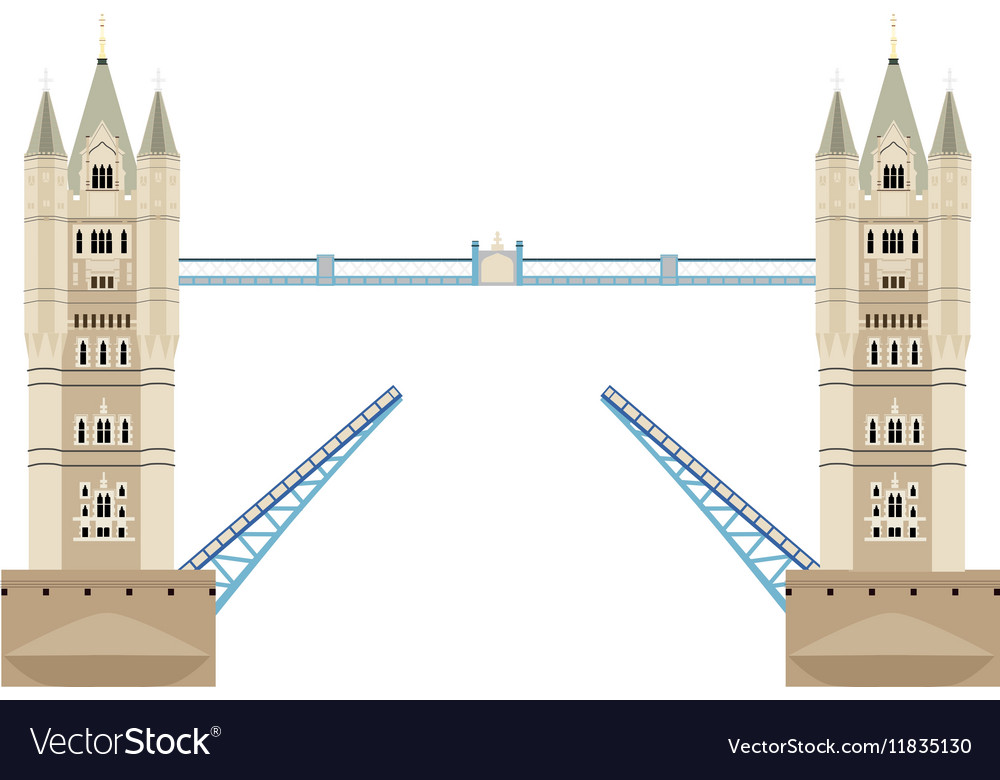 Tower bridge Royalty Free Vector Image - VectorStock