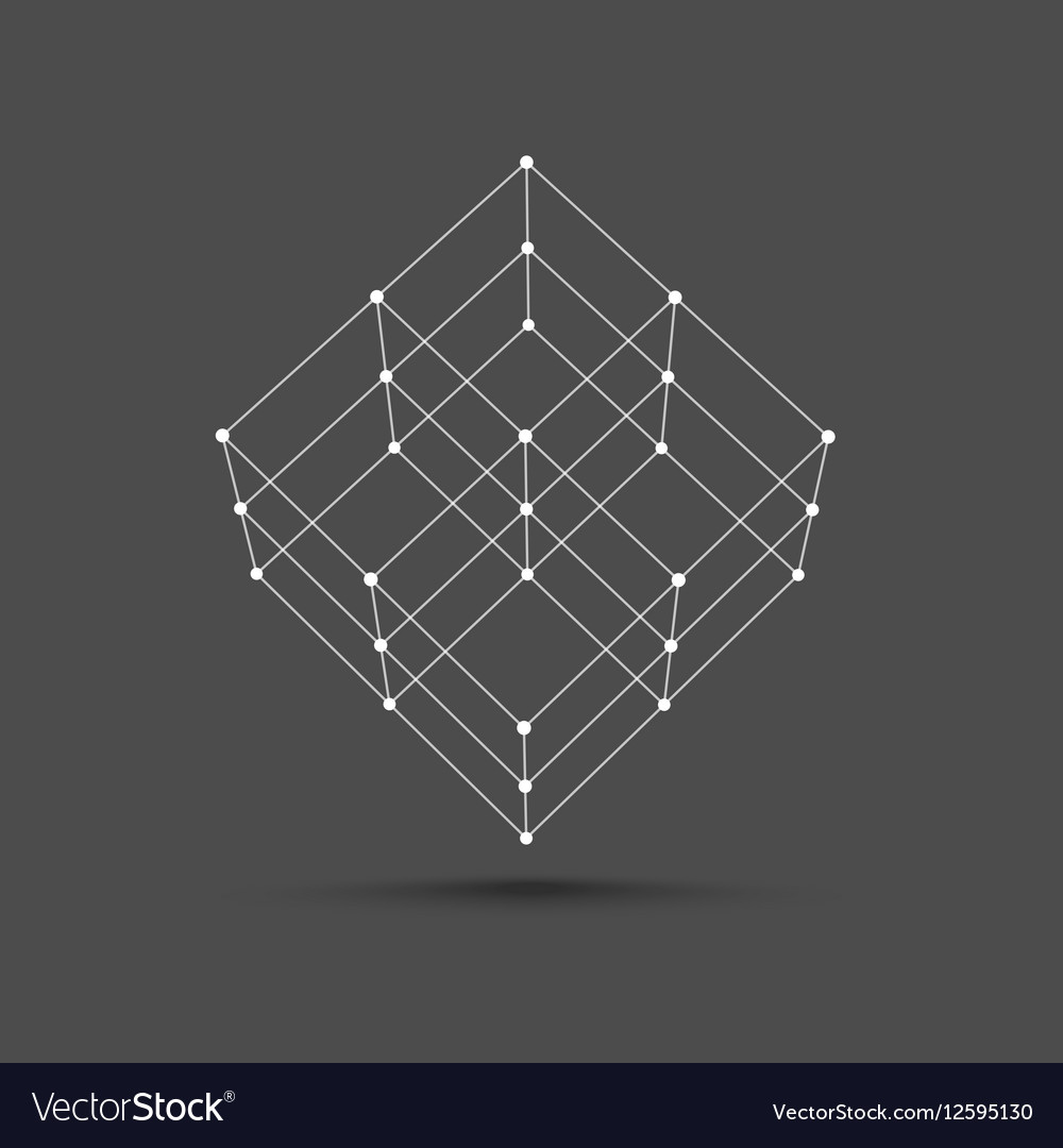 Wireframe Cube Icon