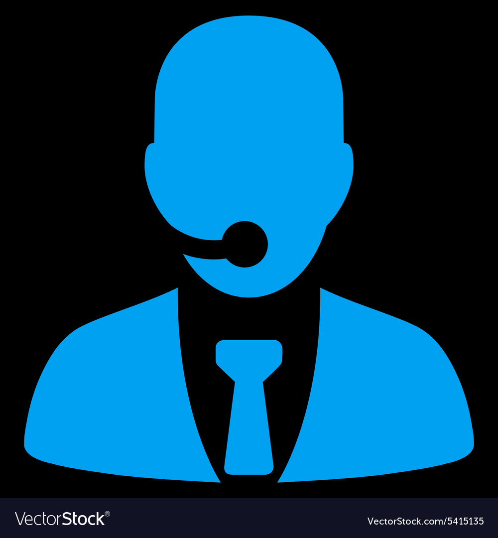 Call center operator icon from business bicolor Vector Image