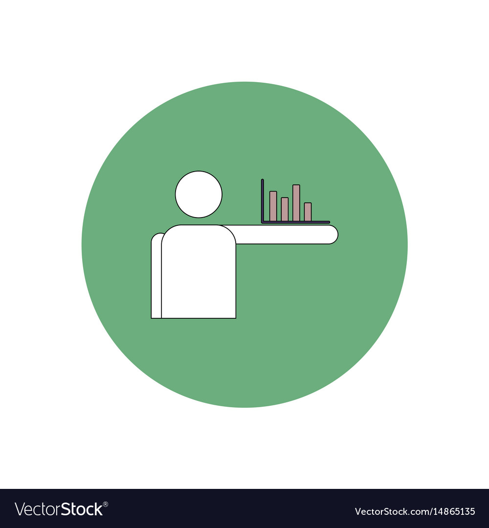 In flat design of column chart