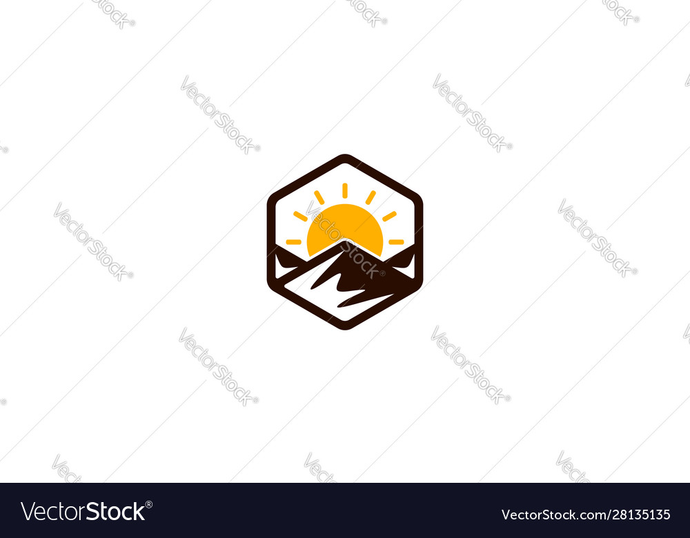Mountain logo design concept vector image Mountain logo design concept