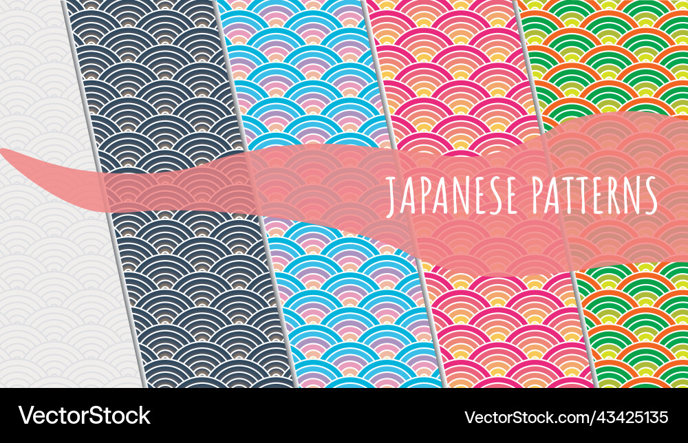 Sun japan pattern Royalty Free Vector Image - VectorStock