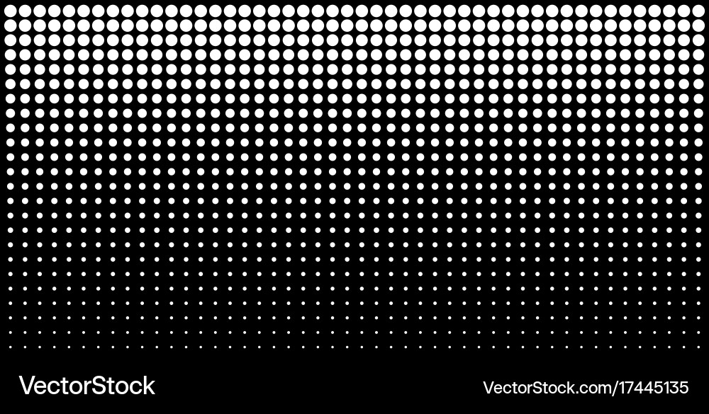 White vertical gradient halftone dots background Vector Image