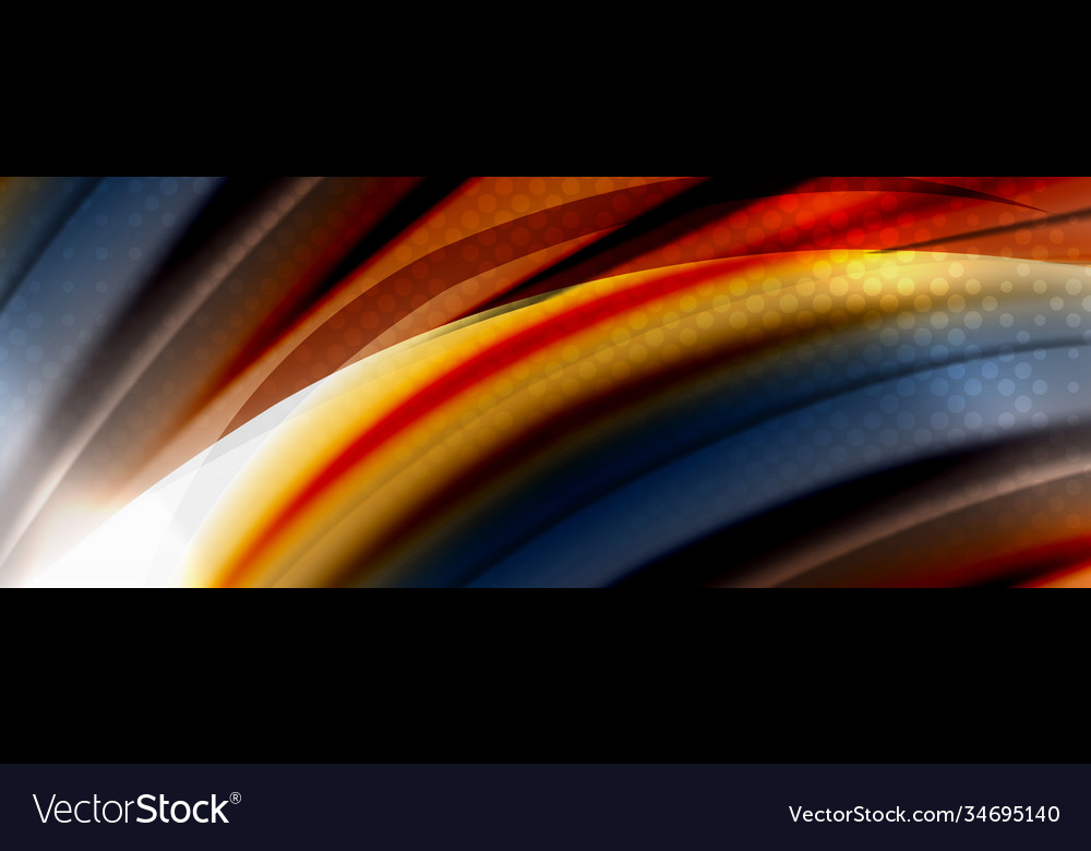 Abstract background smooth flowing lines blurred vector image Abstract background smooth flowing lines blurred