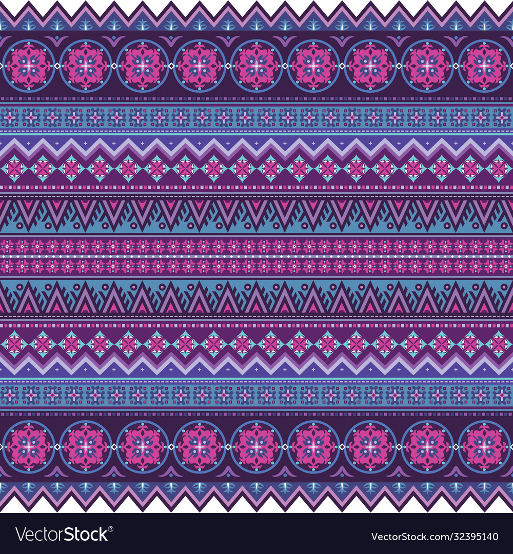 Abstract ethnic stripe pattern background vector image Abstract ethnic stripe pattern background