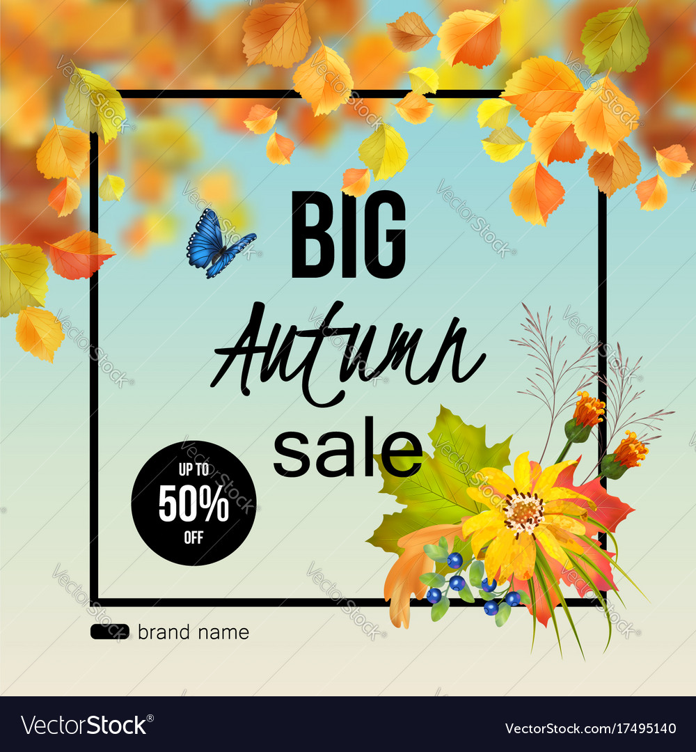 Autumn sale design