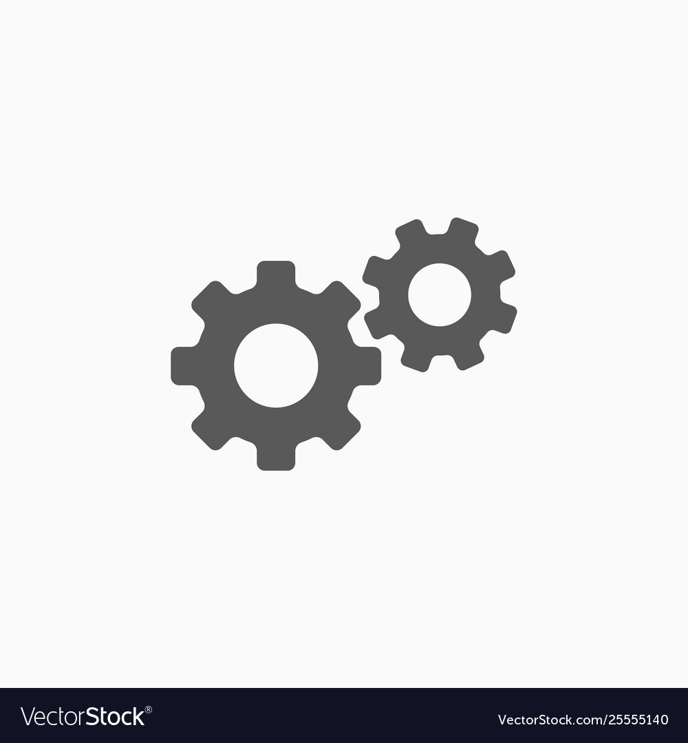 Gears icon Royalty Free Vector Image - VectorStock