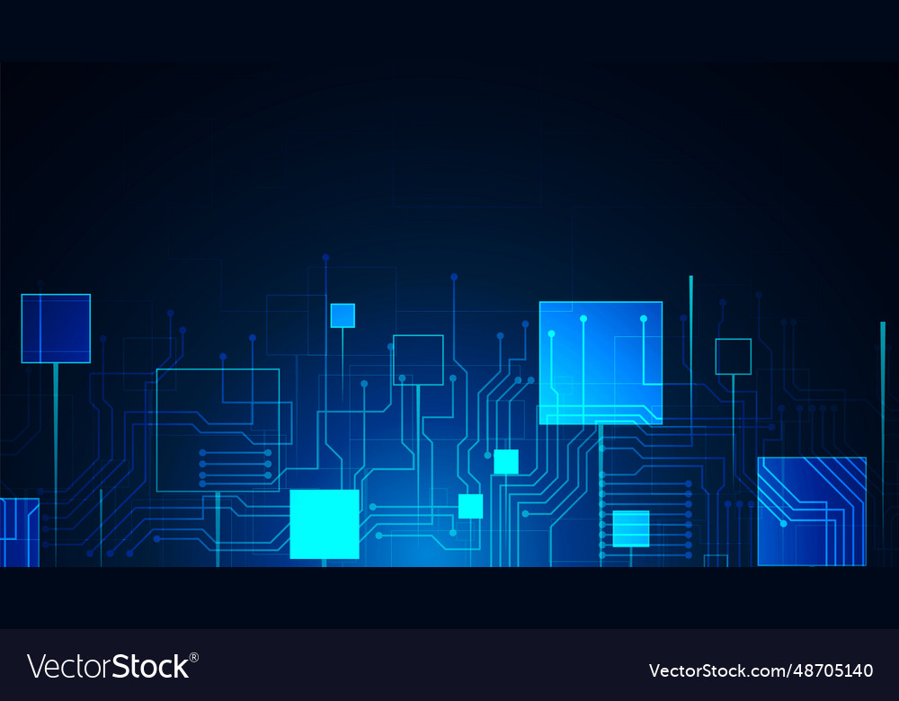 Hi-tech digital data abstract design vector image Hi-tech digital data abstract design
