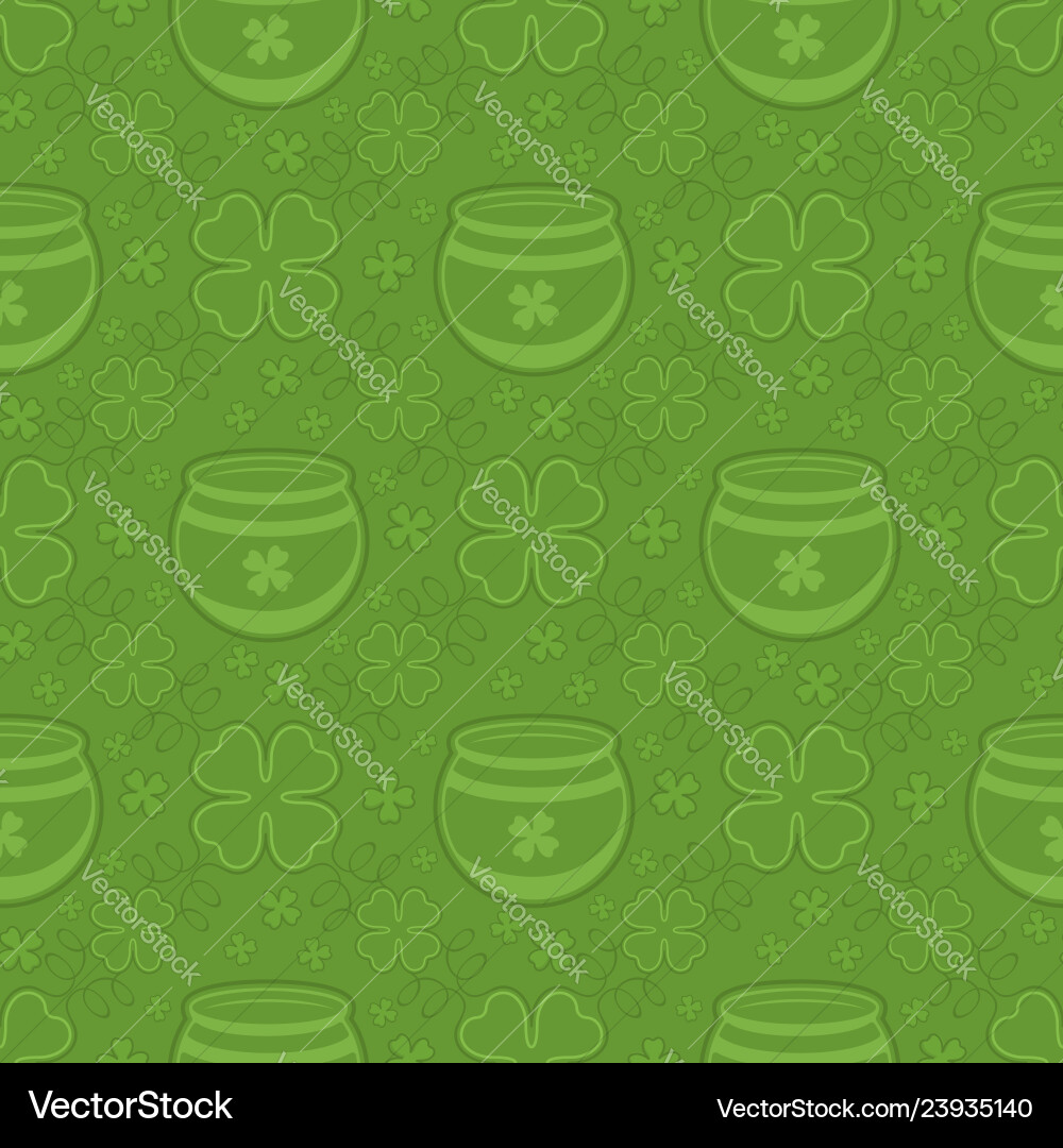 Patrick day seamless pattern Royalty Free Vector Image