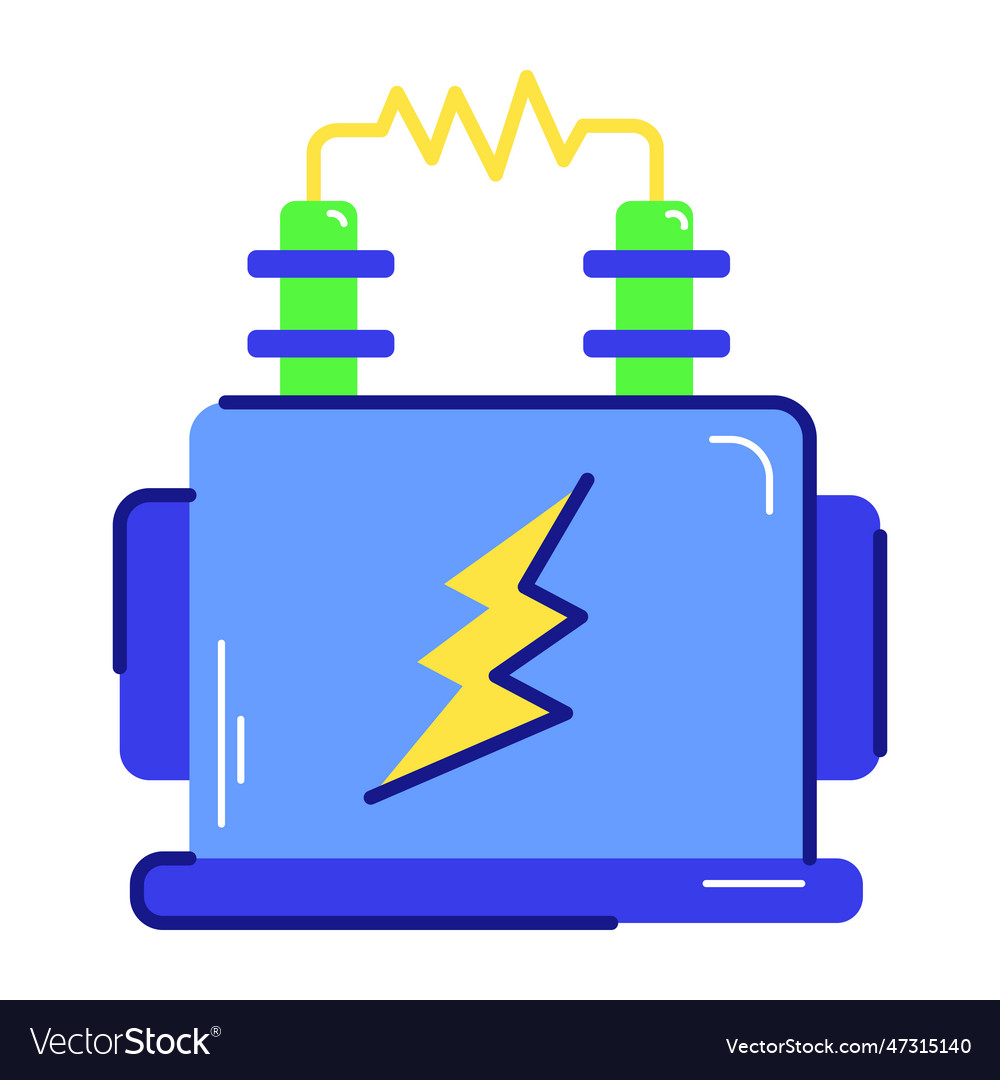 Power transformer Royalty Free Vector Image - VectorStock